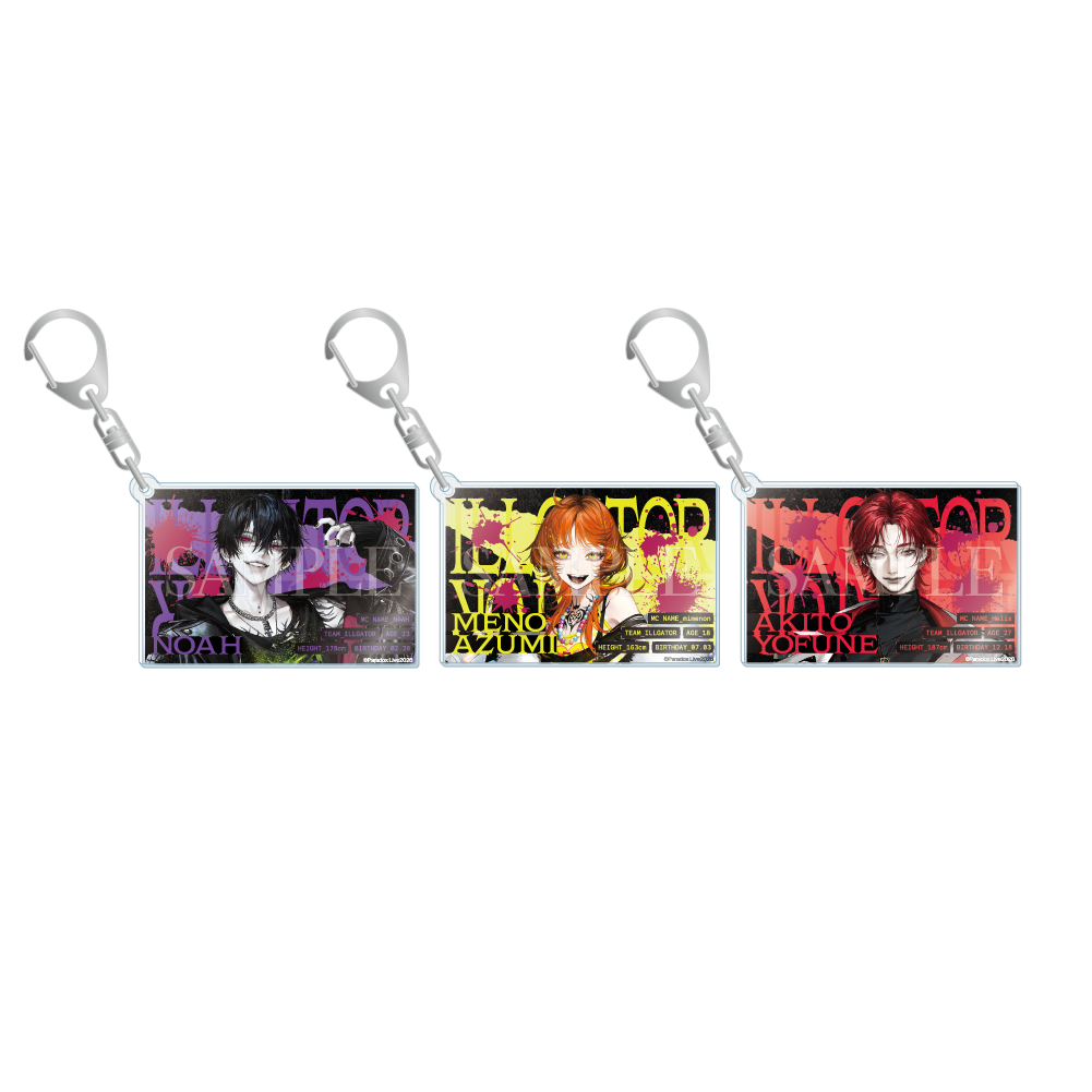 キーホルダー・アクリルキーホルダー RT-1742897561 Paradox Live ILLGATOR アクリルキーホルダー – GCRESTORE ジークレストア