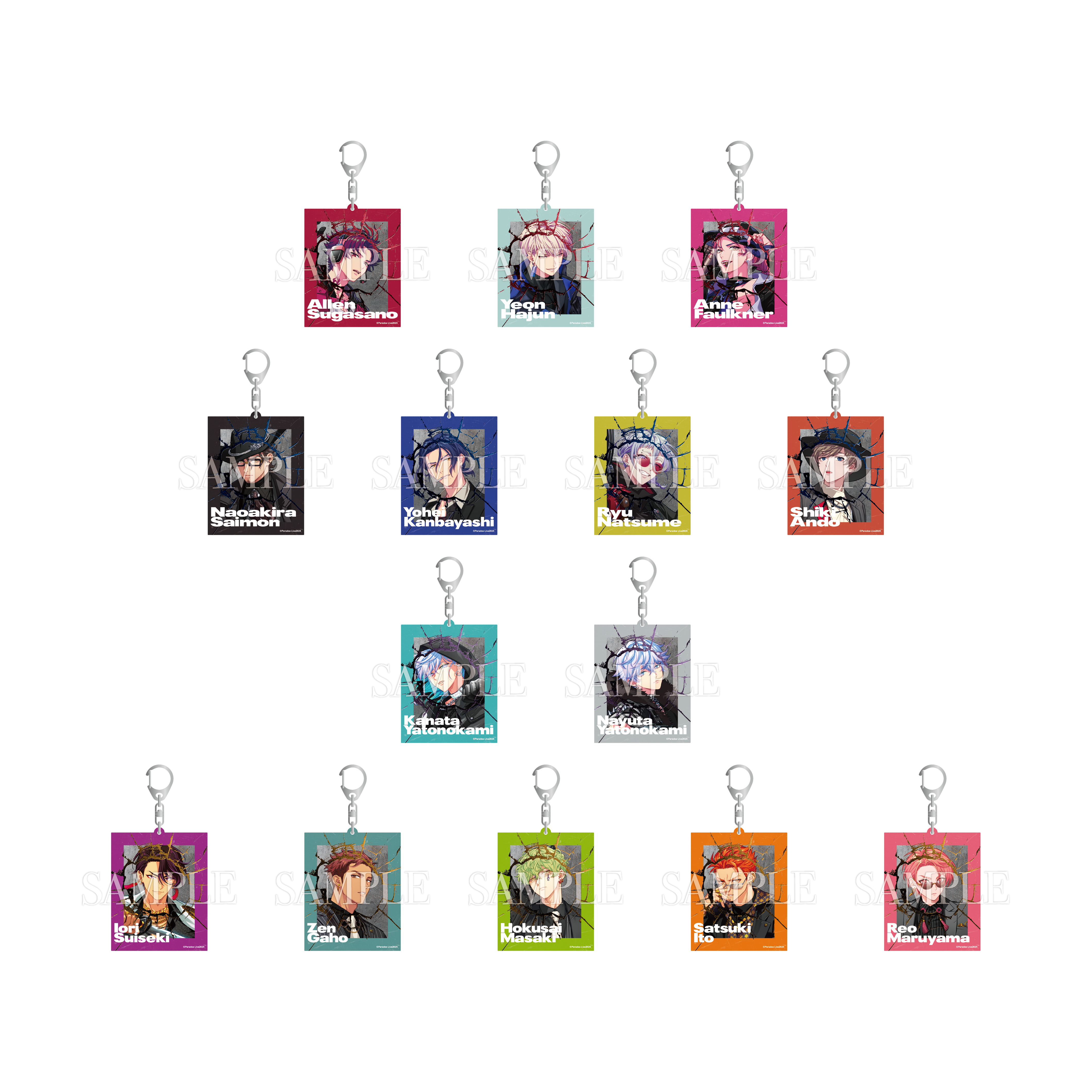 Paradox Live 6th Anniversary アクリルキーホルダー Ver.1 Paradox Live 6th Anniversary アクリルキーホルダー Ver.1