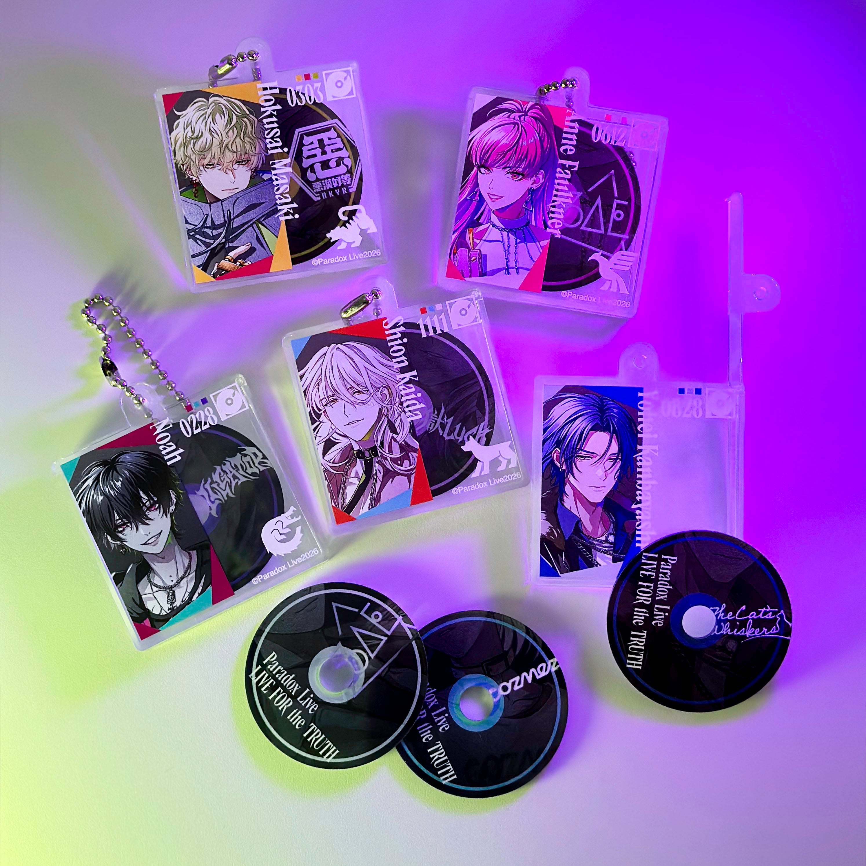 ParadoxLive ゆゆ Paradox Live -LIVE FOR the TRUTH- CD style case keychain Ver.1