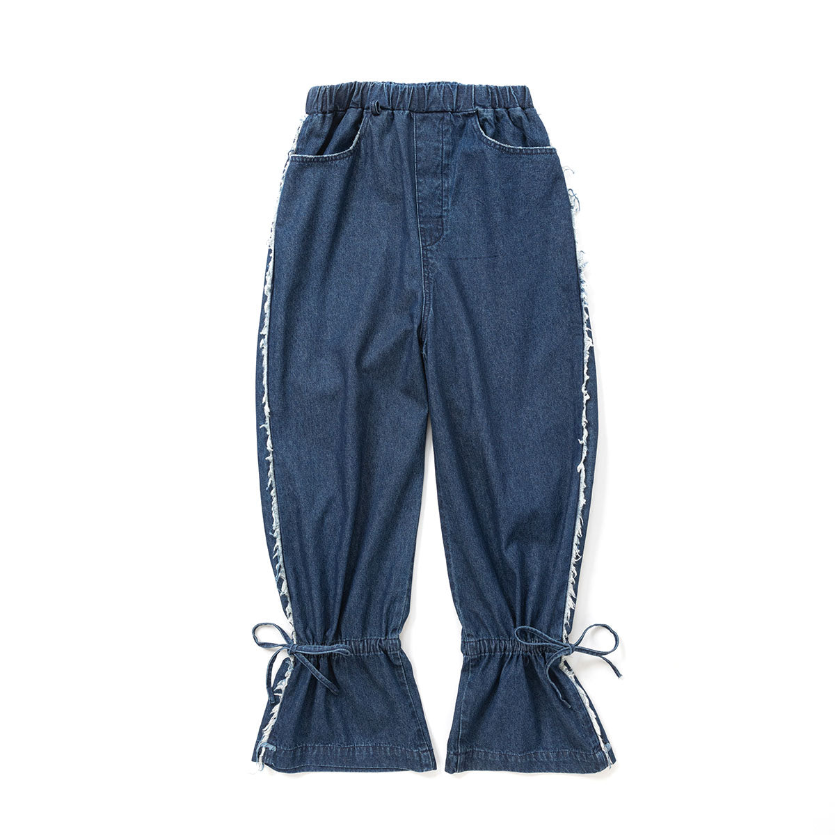 SWANK Side Fringe Drawstring Denim