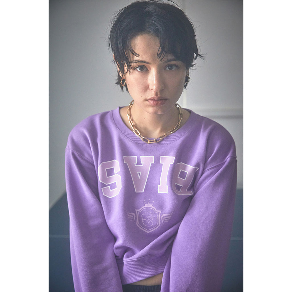 SWANK ANTI BIAS Cropped Sweatshirt (Purple)
