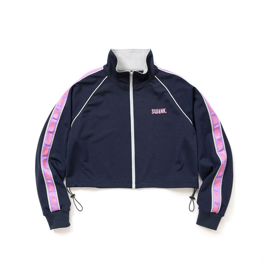SWANK Cropped Track Jacket (Navy)