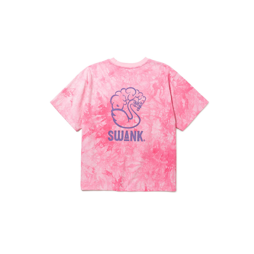 SWANK Breeze Who cares? T-Shirt(Tie Dye Pink)
