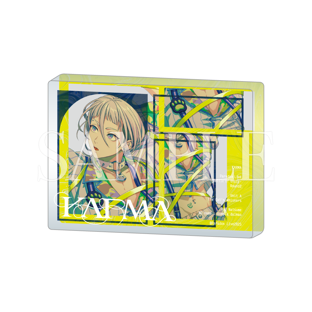 Paradox Live KARMA アクリルブロック – GCRESTORE ジークレストア Paradox Live KARMA アクリルブロック – GCRESTORE ジークレストア