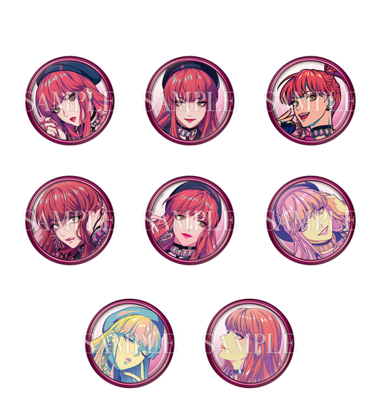 Paradox Live Artist can badge Anne Faulkner Ver.A (blinds)