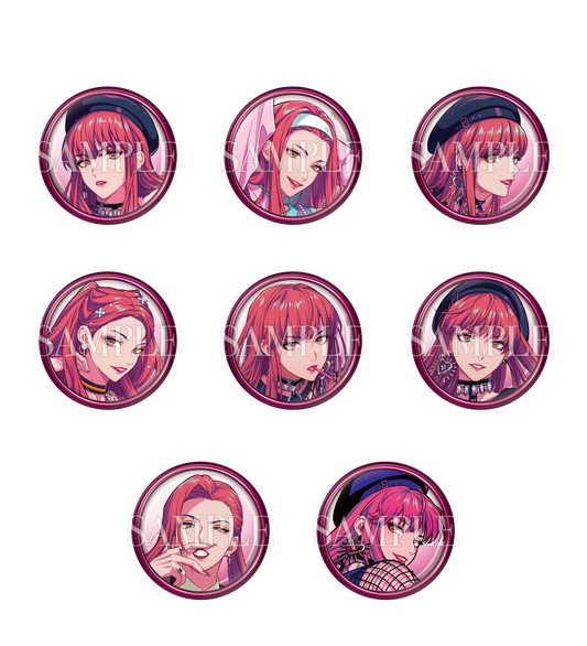 Paradox Live Artist can badge Anne Faulkner Ver.B (blinds)