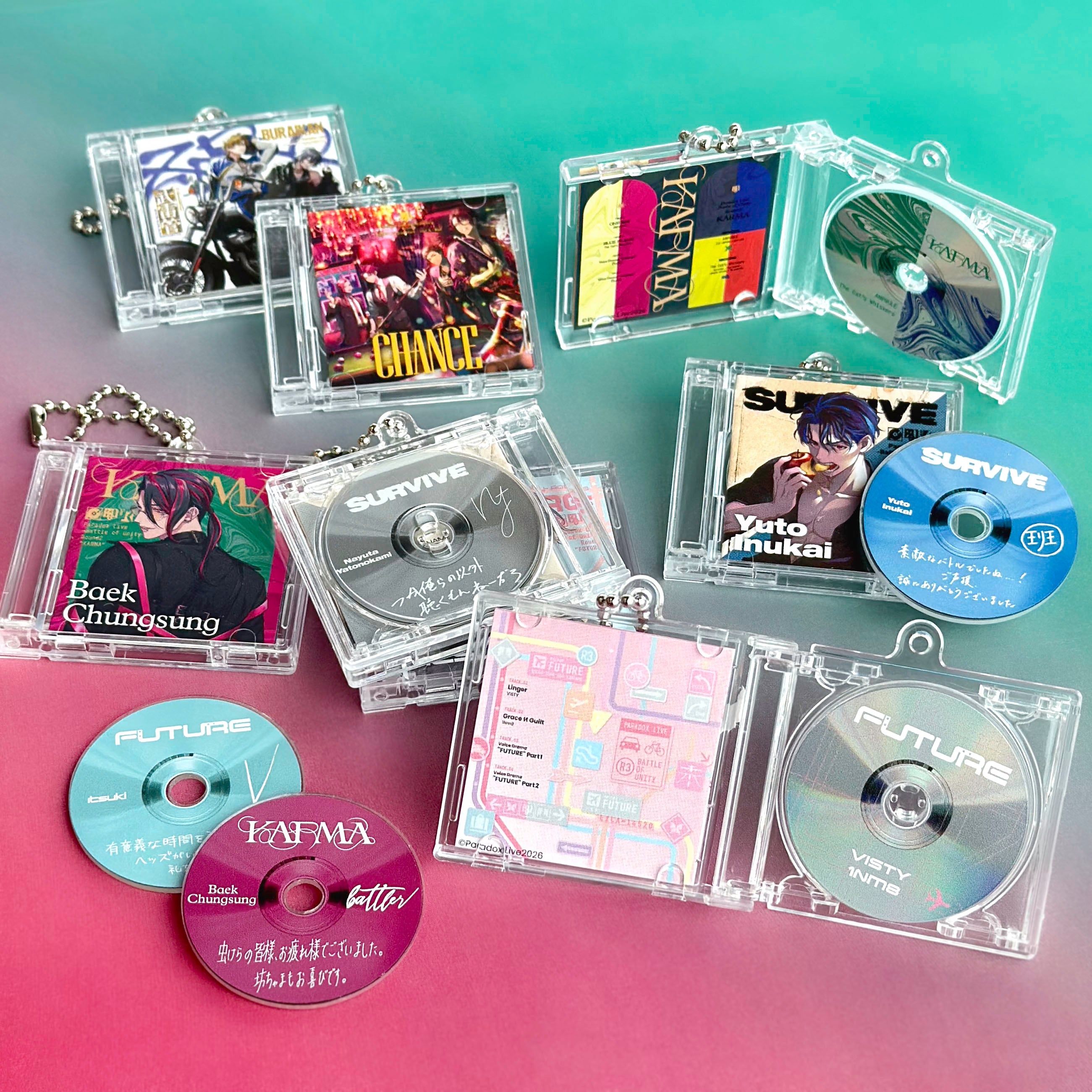 Paradox Live -Battle of Unity- 記念ミニCD風キーホルダー Ver.2