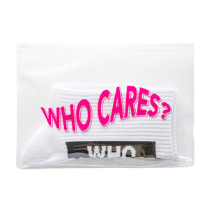 SWANK SOCKS  “WHO CARES?”