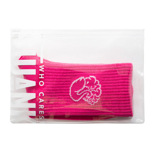 SWANK LOGO SOCKS PINK