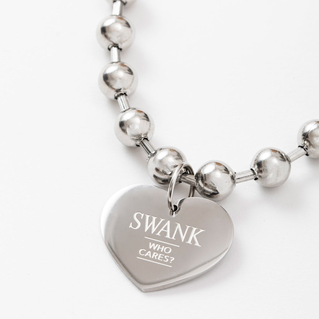 SWANK HEART TAG NECKLACE