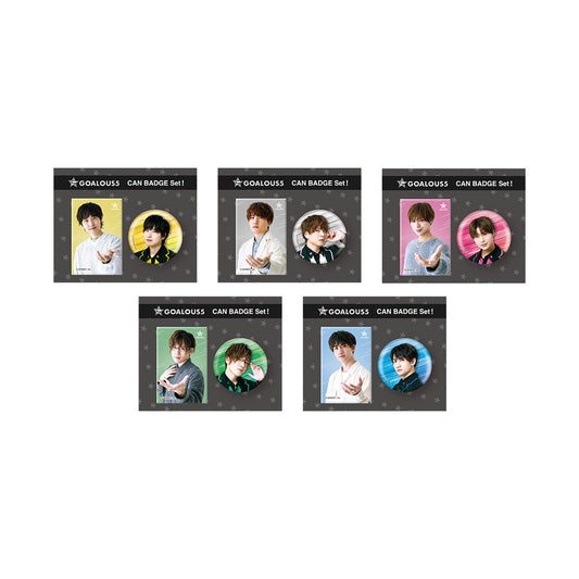 GOALOUS5 Can badge set "GET SET, 5! ] Ver.