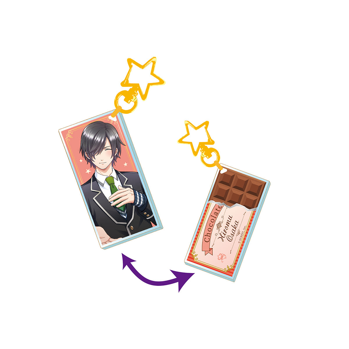 ボーイフレンド（仮） 板チョコ風アクリルキーホルダー（ブラインド