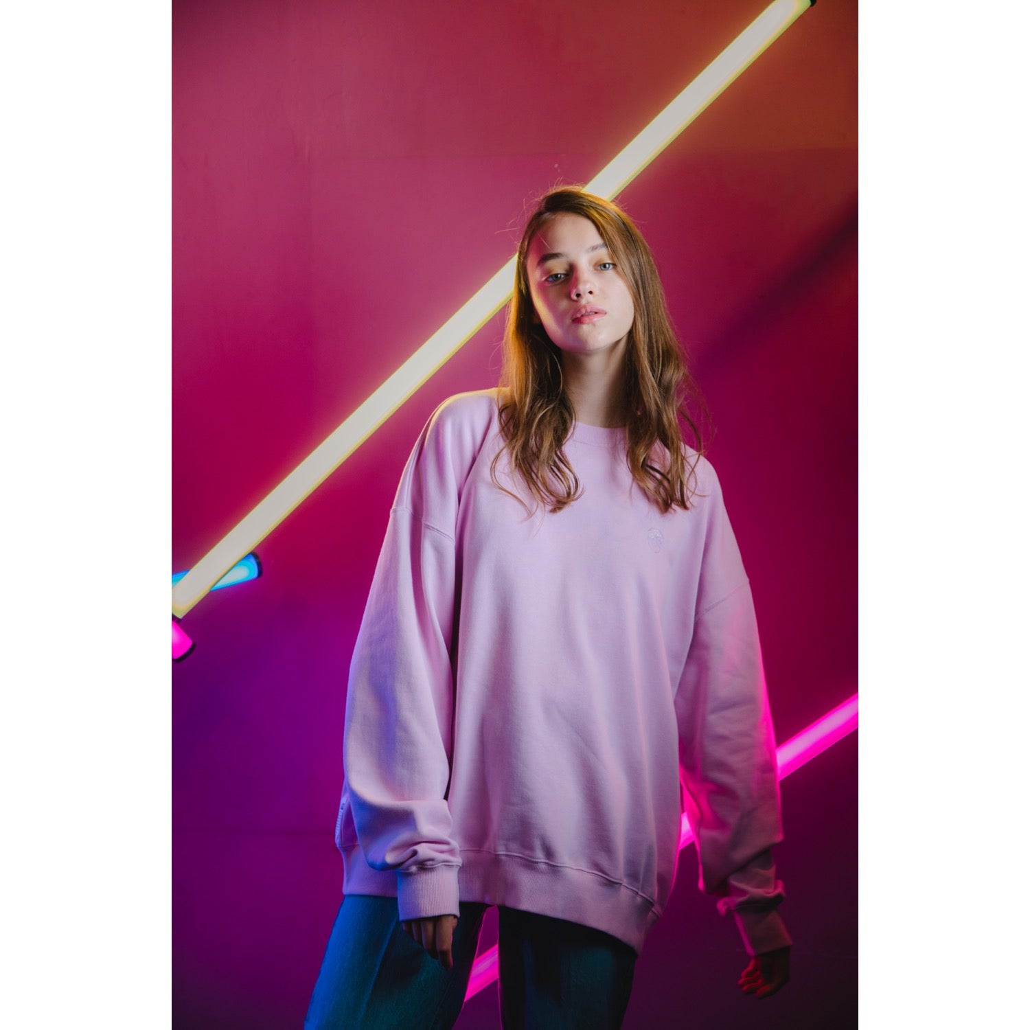 SWANK LOGO SWEATSHIRT PINK – GCRESTORE ジークレストア