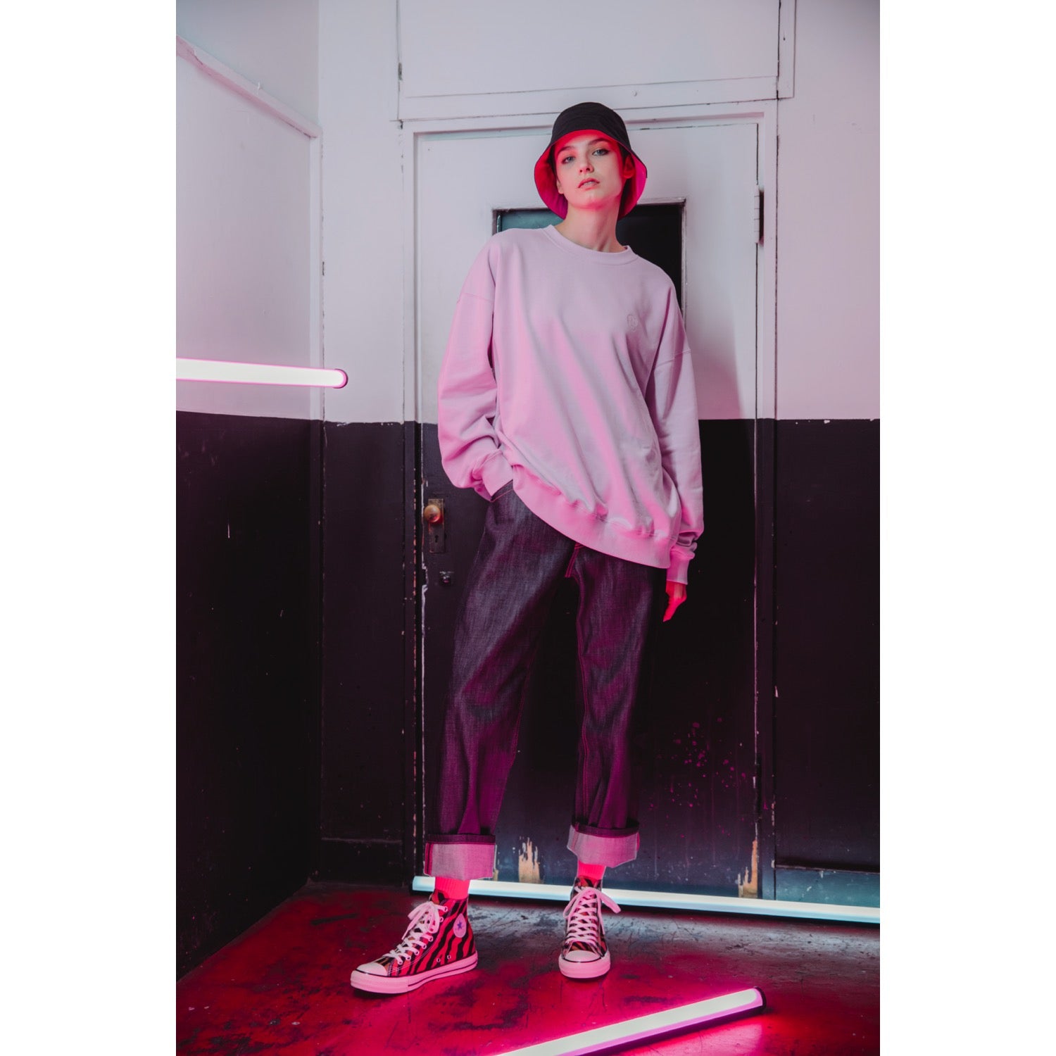SWANK LOGO SWEATSHIRT PINK – GCRESTORE ジークレストア